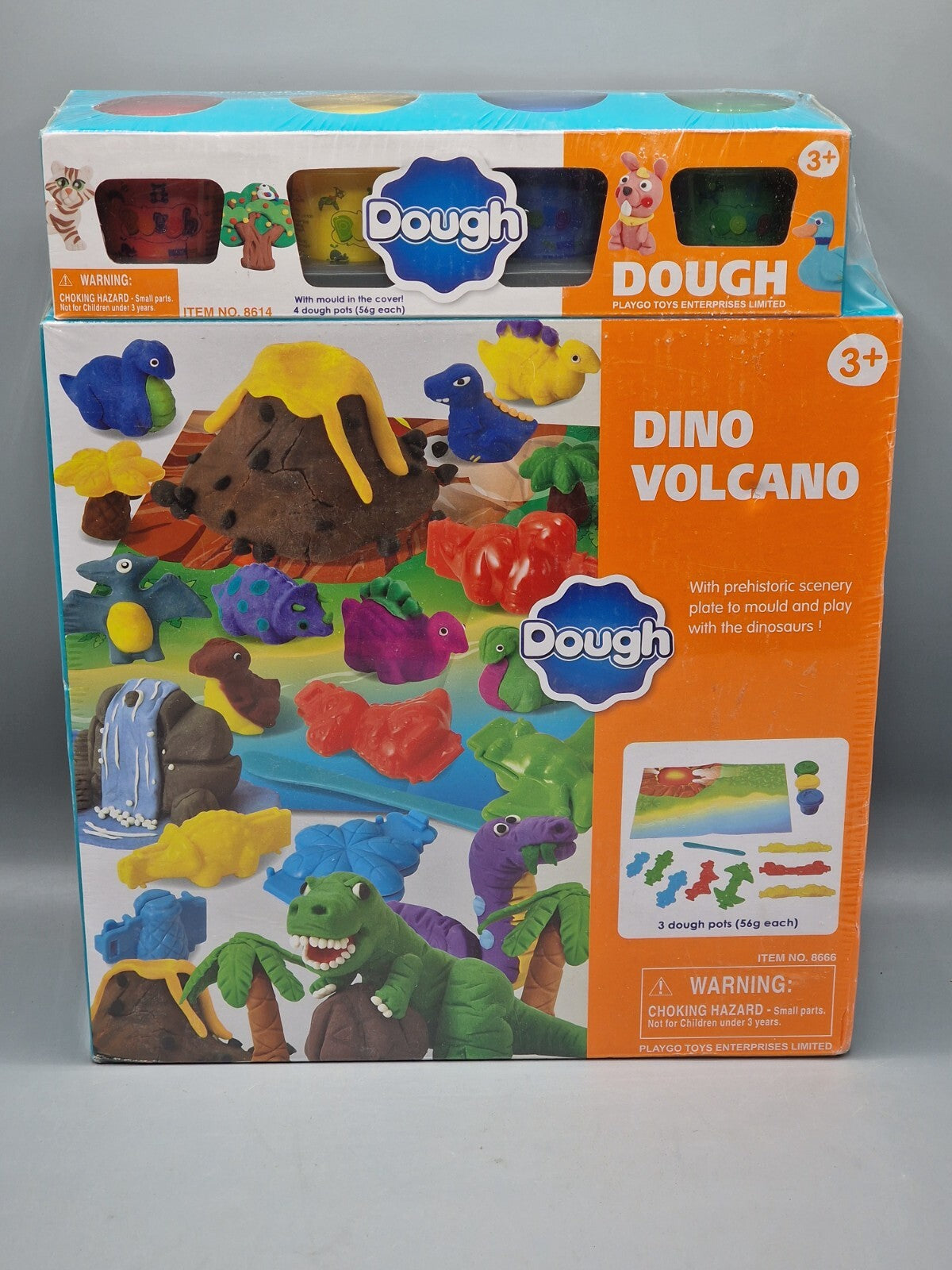 Dough Dino Volcano, Knetspielzeug, Set